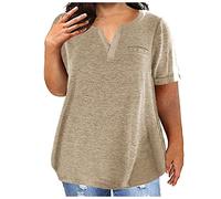 Gym Top Women, Women's Summer Tees Trendy Half Sleeves Round Neck Cotton Line Loose Shirt Blouse Graphic Tee Shirts Tunic Tops Blouses Comfy Tshirts UK Tankini Tops for Women UK Blouse