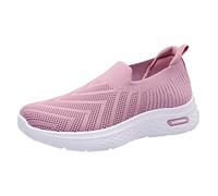 Gym Trainers Womens Hiking Trainers Women Shoes Mesh Socks Shoes Casual One Foot Wear Women's Breathable Casual Sports Orthopedic Sports Lightweight Gardening Shoe Women Pink 6.5