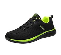 Gym Trainers Womens Wide Fit, Non Slip Memory Foam Walking Shoes,Running Trainers Arch Support,Lightweight Low Top Hiking Shoes,Casual Lace up Running Shoes,Breathable Mesh Tennis Shoes Green