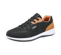 Gym Training Shoes Men Elasticated Running Shoes Gym Workout Casual Trainers Lightweight Durable Driving Shoe Simple Fashionable Hiking Footwear Breathable Jogging Mesh Sneakers 1 Black