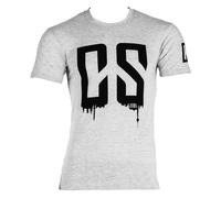 Gym Training Sports T Shirt Fitness Tee Men Cotton Size XL Machine Washable Grey