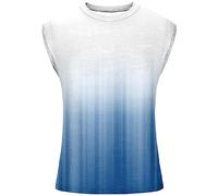 Gym Vests for Men UK Sale Clearance Running Muscle Tank Top Athletic Training Gym Shirts Workout Bodybuilding Vest Printed Cotton Tank Top Cut Off Sleeveless T Shirts