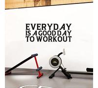 Gym Wall Decor, Motivational Wall Decals, (Easy to Apply), Wall Stickers Vinyl Art Quotes Inspirational Garage Sports Sayings Home Positive Family Posters, Everyday is a Good Day to Workout 23"X9"