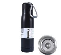 Gym Water Bottle - Stainless Steel Sports Jug, Large Capacity Cup | Portable Leak Proof Hydration Bottle with Handle for Workout, Hiking, Cycling, Office, Travel, Hot Cold Beverages