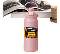 Gym Water Mug - 1500ml Steel Hydration Bottle, Durable Workout Flask | Large Thermo Bottle with Handle & Spout, Reusable Fitness Travel Mug for Gym, Trekking, Cycling, Camping, Outdoor Exercise