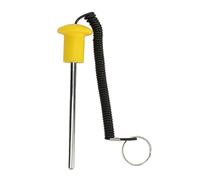 Gym Weight Stack Pin 8mm Diameter Magnetic Selector Lock Pin with Lanyard Secure Durable Plastic Knob Iron Rod 170mm Total Length for Fitness Exercise Workout Equipment