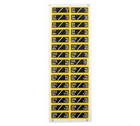 Gym Weight Stack Stickers 10-100LB PP Plastic(5-150kg) | PP plastic material, smooth for surface, resists sweat and detergent erosion, long-lasting clarity