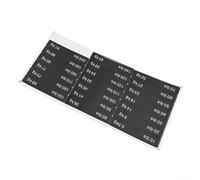 Gym Weight Stack Stickers 10-340LB PP Plastic | Waterproof design, withstands sweat and detergent, keeps text clear without frequent replacement