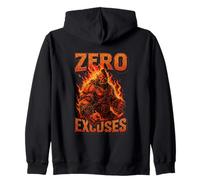 Gym Weightlifting Zero Excuses Ogre Lifting Zip Hoodie