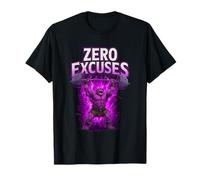 Gym Weightlifting Zero Excuses Purple Ogre Lifting T-Shirt