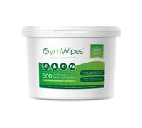 Gym Wipes - 500 Heavy-Duty | Plastic Free, Antibacterial Biodegradable Wipes - Kills 99.9% of Germs | Alcohol Free, Perfect for Gyms, Fitness Studios, Health Clubs, Offices & Homes - Refillable Bucket
