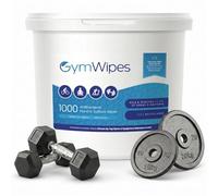 Gym Wipes - Recyclable Bucket Wipes - 1000 Antibacterial Extra Large Sheets | Eco-Friendly | Eliminates 99.9% of Germs | Perfect for Gyms, Fitness Studios, Offices, Homes, Hands & Surfaces