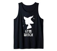 Gym Witch Funny Spooky Aesthetic Goth Halloween Costume Tank Top
