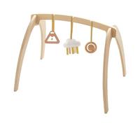 Gym | Wooden Foldable Sensory Play Mat | Rattles Hanging Toys Educational Developmental | Indoor Outdoor Travel Gift for Boys and Girls