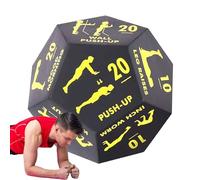 Gym Workout Dice,12 Sided Group Fitness Exercise Dice Game | Home Sports Training Work Out Equipment for Stretching Yoga Jumping Lunges Push Ups