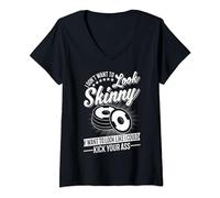 Gym & Workout - I Dont Want To Look Skinny V-Neck T-Shirt