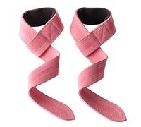 Gym Wrist Wraps Fitness Wrist Straps Weightlifting Leather Booster Straps Hard Pulling Squat Training Straps Fitness Booster Straps(Pink)