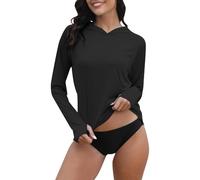 Gym Zip up Top Women, Women's UPF 50+ Sun Protection Hoodie with Quick-Dry with Secure Pockets Breathable Athletic Slim Fit Zip Jacket Gym & Outdoor Activewear Lightweight UV-Blocking Hooded Top