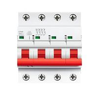 GYM8 4Pole Din Rail Switch Circuit Breaker 6A-63A Din Rail MCB 400V With ON OFF Indiactor 1Pcs(10A)