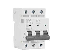 GYM9-125 MCB 3P 80A 100A 125A AC C Curve Circuit Breaker Miniauture Circuit Breaker 3Pole Width 53.4mm 400V 6KA Automatic switch