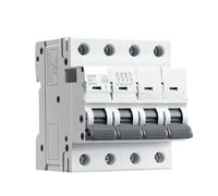 GYM9 4P 6KA Breaking Capacity MCB Din Rail Circuit Breaker 6A-63A AC Type NWPNLXEA(6A)