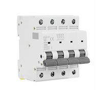 GYM9 FP 4 Pole AC Electrical Circuit Breaker 80A 100A 125A 4P Width 71.2mm 400V 6KA 1Pcs Air switches (Color : 125a, Size : 4 Pole C Curve)