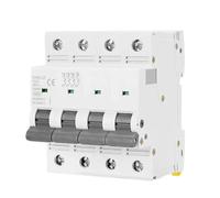 GYM9125 AC MCB 80A 100A 125A FP 4 Pole AC Electrical Circuit Breaker Width 71.2mm 400V 6KA 1Pcs(1 Pole C Curve,125A)