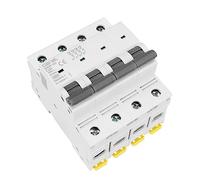 GYM9125 AC MCB 80A 100A 125A FP 4 Pole Electrical Circuit Breaker Width 71.2mm 400V 6KA(25v)