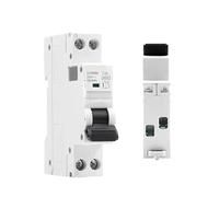 GYM9N 1P+N MCB 6A 10A 16A 20A 25A 32A 40A 220V AC Circuit Breaker 6KA C Curve B Curve(B Curve,10A)