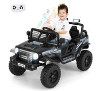 Gymax 12V Ride On Truck Car Battery Powered Electric Toy Vehicle-Black in Black Gymax Black