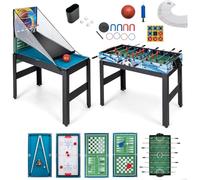 GYMAX 14 in 1 Multi Game Table, Combo Games Table with Foosball, Hockey, Billiard, Basketball, Ping Pong, Bowling, Shuffleboard, Chess, Checkers & Backgammon, Combination Games Table for Kids Adults