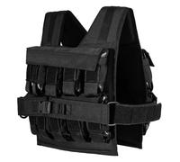 GYMAX 20 Kg Weight Vest, Adjustable Weighted Vest with 20 Removable Iron Weights and Adjustable shoulder and waist straps, Weighted Workout Vest for Strength Training, Running