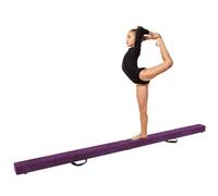 GYMAX 7FT/8FT/9FT Folding Gymnastics Balance Beam (Purple, 8FT)