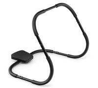 GYMAX Abdominal Cruncher, Portable Ab Trainer Roller Exerciser with Padded Headrest and Foam Handle, Sit Up Training Assistant for Home, Gym & Office (Dark)