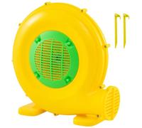 GYMAX Air Blower, Inflatable Bouncy Castle Blower with Ground Stakes, Electric Air Pump Fan for Bounce House Water Slide (450W)