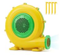GYMAX Air Blower, Inflatable Bouncy Castle Blower with Ground Stakes, Electric Air Pump Fan for Bounce House and Water Slide (750W)