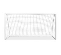Gymax All-Weather Football Goal With Strong PVC Frame & High-Strength Netting in White Gymax White