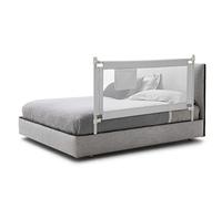 GYMAX Baby Bed Rail with 24 Adjustable Height (145 x 25 x 102cm)