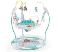 GYMAX Baby Jumperoo Activity Center with 3 Adjustable Heights (Blue)