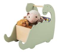 GYMAX Baby Learning Walker, 2-in-1 Wooden Baby Push Walker with Large Toy Storage Chest and 4 Wheels, Infant Toddler Push Along Toy for 18 Months +