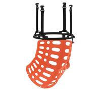 GYMAX Basketball Rebounder, 360° Rotating Basketball Shot Returner with 4 Removable Hooks and Ball Return System, Portable Basketball Training Accessories for Kids, Teenagers & Adults