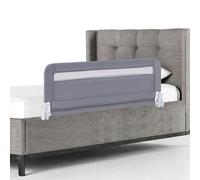 GYMAX Bed Rails for Toddlers, 100CM/120CM Baby Bed Guard (Gray, 100CM)