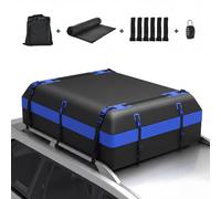 Gymax Car Roof Bag 600 L/21 Cubic Feet Waterproof Cargo Carrier Bag in Black Gymax Black