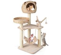 GYMAX Cat Tree, 121cm Tall Cat Tower