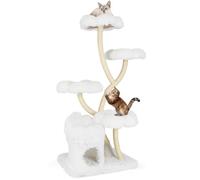 GYMAX Cat Tree, 153cm Multi-level Cat Tower with Condo, Scratching Posts