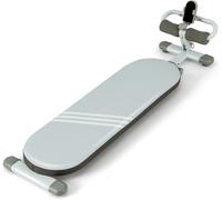 Gymax Folding Sit Up Bench With 3-Gear Angles & Adjustable Length 150KG Load in Baby Blue Gymax Baby Blue