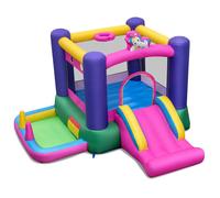 Gymax Inflatable Bounce Castle Bounce House Bouncy Castle Without Blower Gymax Multicolor