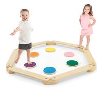 Gymax Kids Balance Beam 12 PCS Toddler Stepping Stones Balance Beam Boards | Size: 12 Pack Gymax Multicolor 12 Pack