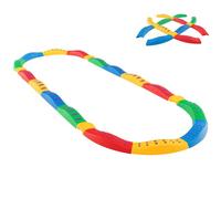 GYMAX Kids Balance Beam, 20 Pcs Toddler Balance Board with Non-slip Surface and Bottom, Outdoor Indoor Colorful Stepping Stones Children Obstacle Course for 3 Years Old+ Boys Girls (Multicolor)