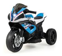 GYMAX Kids Electric Motorbike, 12V Licensed BMW Ride on Motorcycle with Music, USB/MP3, Headlights, Forward & Backward, 3 Wheels Children Motor Bike for 3-8 Years Old Boys Girls (Blue)